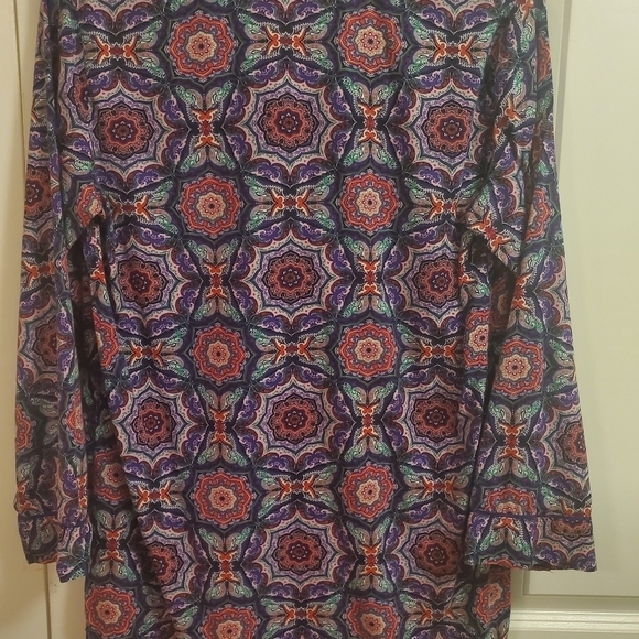 Victoria's Secret Mayfair Comfy Sleepshirt Boho Print Pink Purple Size Small/P - Picture 5 of 10